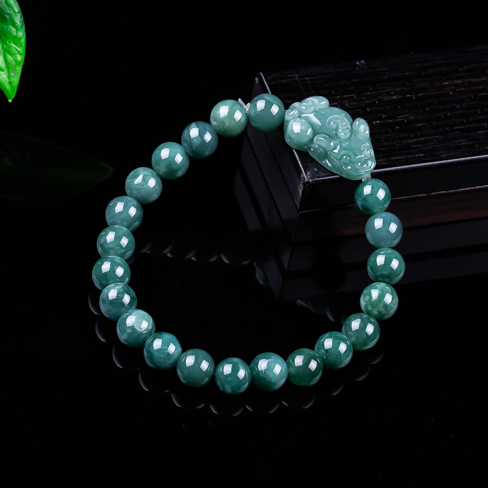 Bracelets - Натуральный браслет из бирманского жадеита с