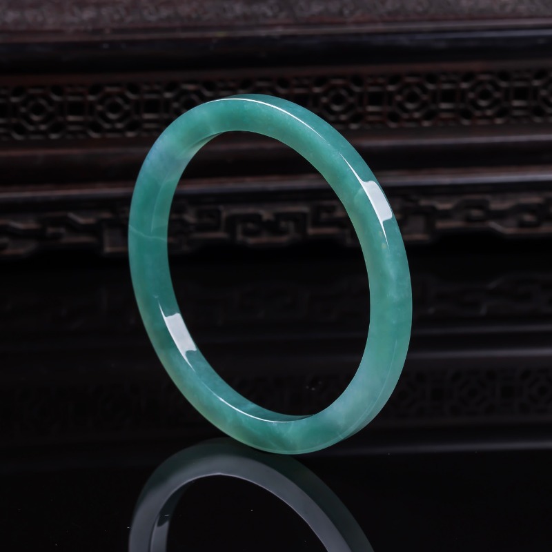 Bracelets - Натуральный бирманский изумруд 48-62 мм, браслет