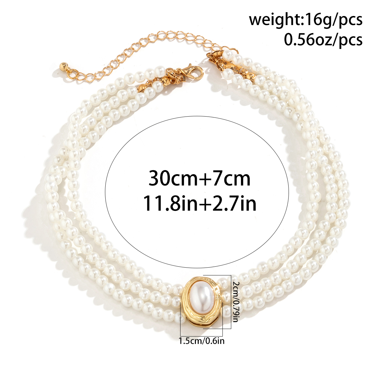 Многослойное винтажное коротко – обзор и цена Pearl Choker Necklace Vintage