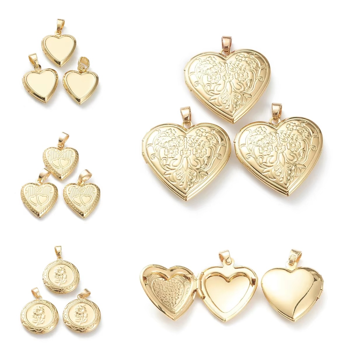 10 шт. подвесок-медальонов в ф – обзор и цена Heart Locket Necklace Photo