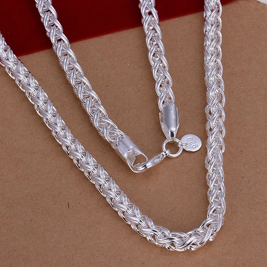 Ожерелье из стерлингового сере – обзор и цена 925 Sterling Silver Chain Necklace Men