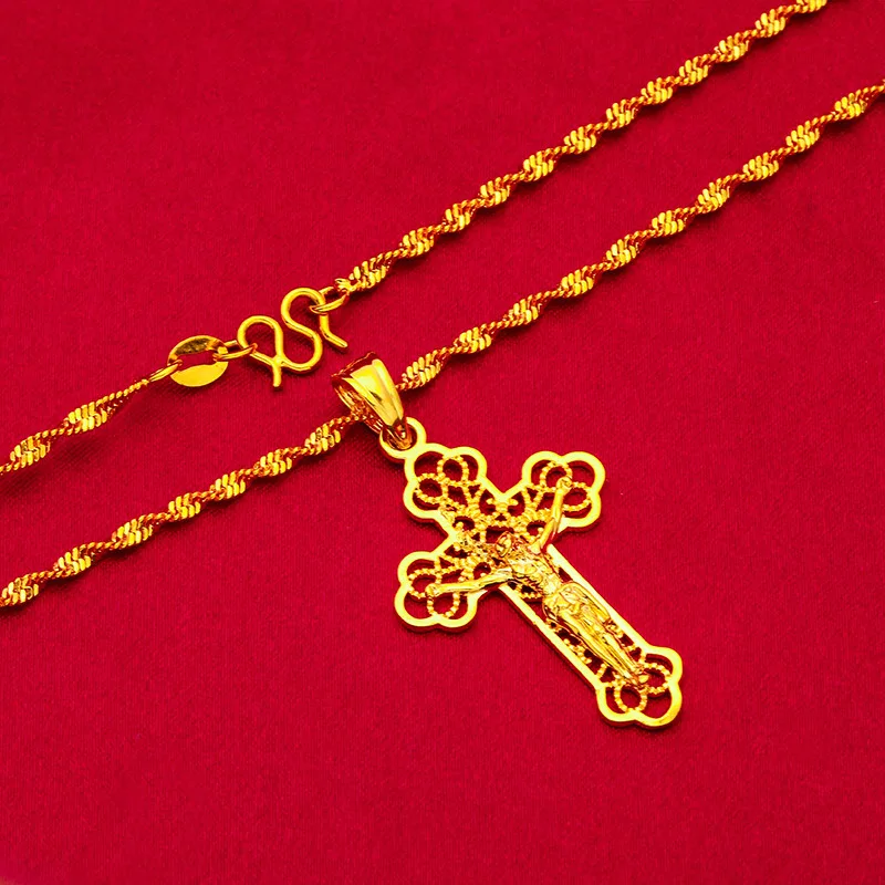 Винтажное золотое колье с крес – обзор и цена Cross Pendant Necklace Gold