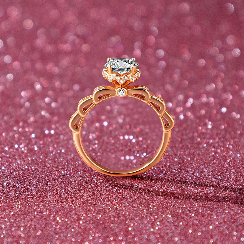 Праздничный подарок: кольцо-бу – обзор и цена Moissanite Engagement Ring 1 Carat
