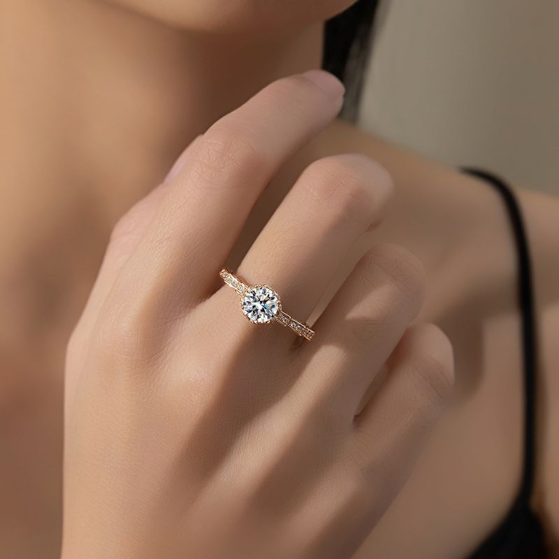Праздничный подарок: кольцо-бу – обзор и цена Moissanite Engagement Ring 1 Carat