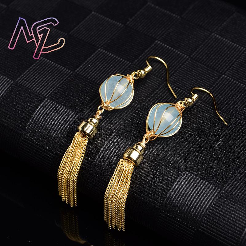 Синие серьги из натурального н – обзор и цена Earrings