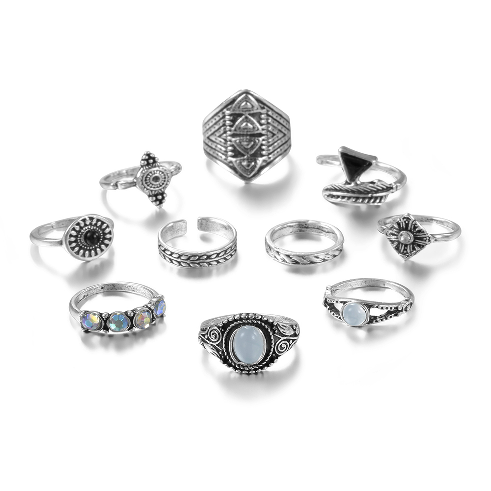 Женское Винтажное кольцо Meyff – обзор и цена Vintage Punk Knuckle Rings Set