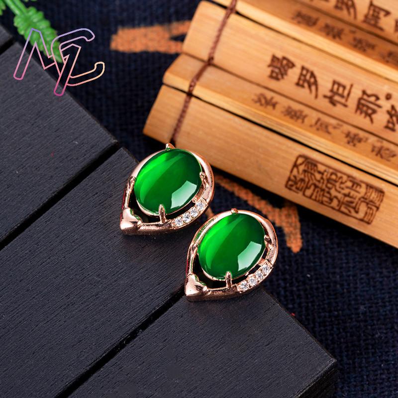 Серьги-гвоздики с натуральным  – обзор и цена Earrings