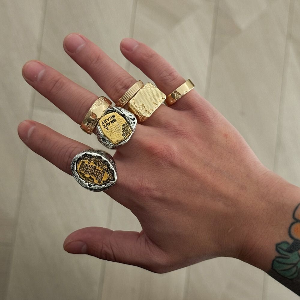 Наборы колец для пальцев, 6 шт – обзор и цена Vintage Punk Knuckle Rings Set