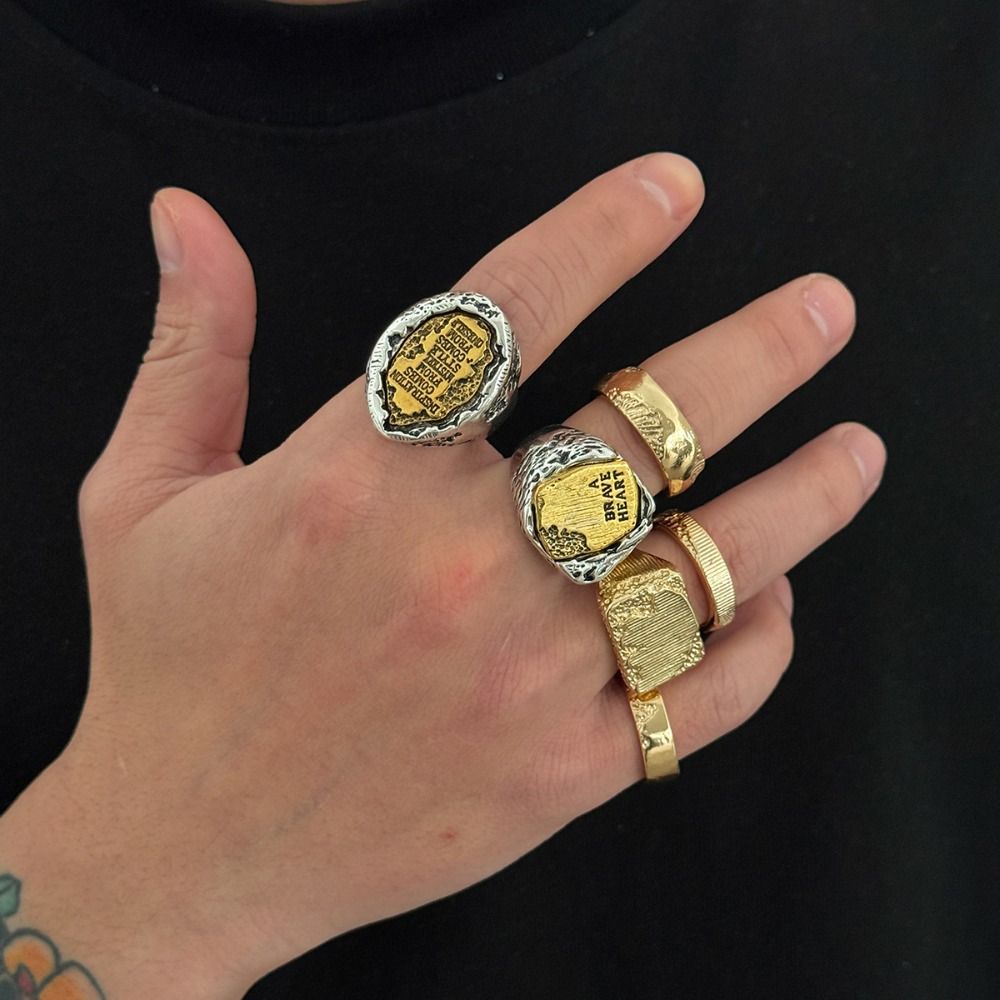 Наборы колец для пальцев, 6 шт – обзор и цена Vintage Punk Knuckle Rings Set